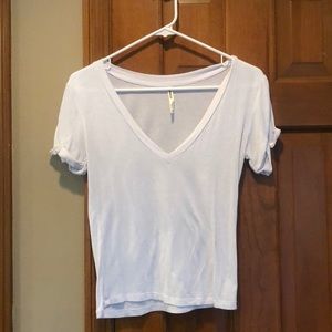 Women's crop V-Neck